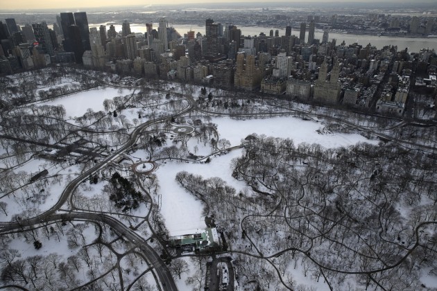 NYC Aerials Winter Weather