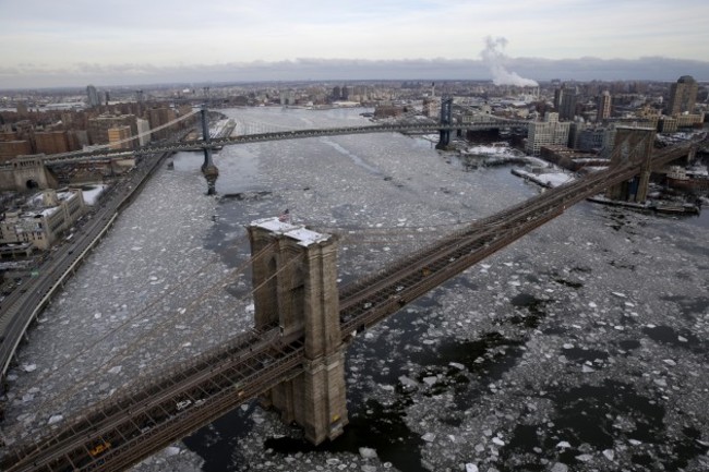 NYC Aerials Winter Weather