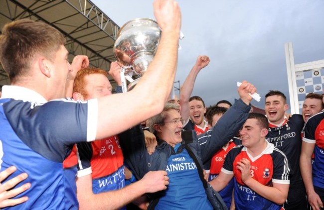 Colm Bonner celebrates with the cup