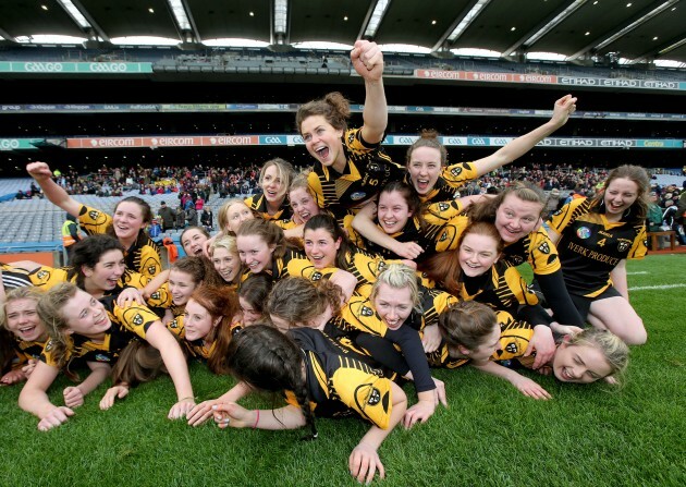 Piltown players celebrate after the game