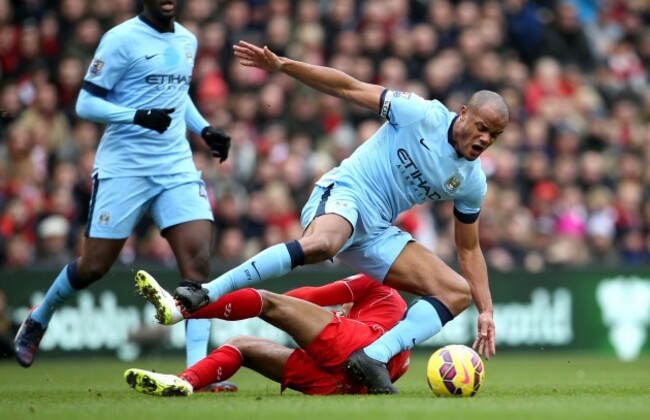 Soccer - Barclays Premier League - Liverpool v Manchester City - Anfield