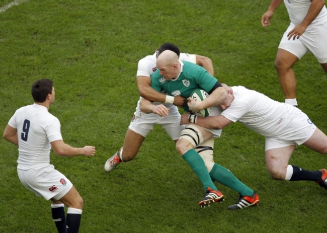Paul O'Connell is tackled