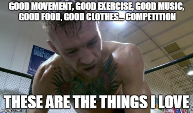 MCGregor things I love meme