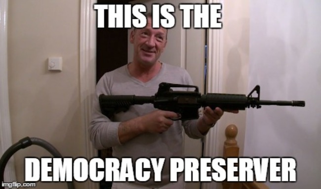 tony mcgregor democracy preserver meme