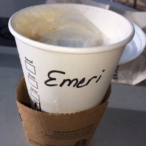 Congratulations @Starbucks, you managed to make Emer sound Italian