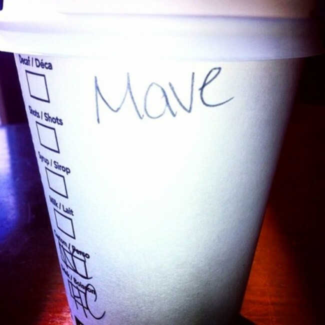 So close, Maeve! #irishnameproblems #nameproblems #starbucks #starbucksproblems #maeve #irish