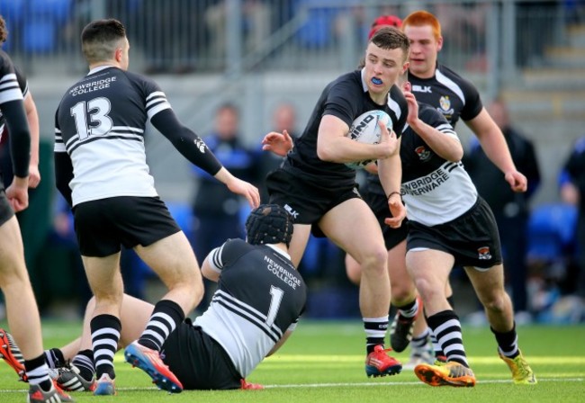 Keith Kavanagh is tackled by Jordan Duggan