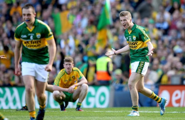 Robert Wharton celebrates at the final whistle