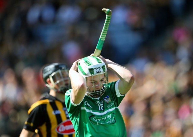 Conor Fitzgerald reacts to a missed scoring chance