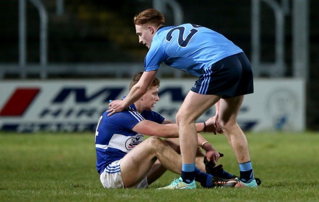 Evan OÕCarroll and Niall Walsh at the final whistle