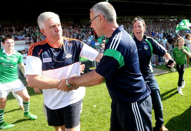 John Allen shakes hands with Ger Cunningham