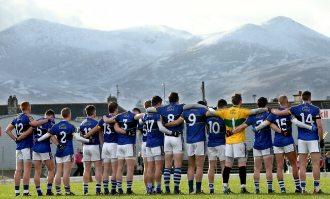 The Kerry team before the game