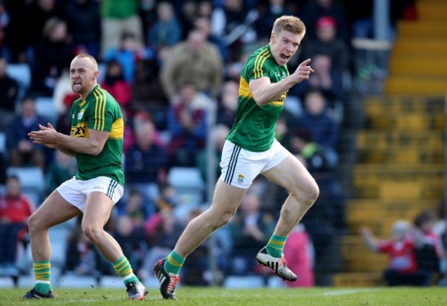 Tommy Walsh celebrates after scoring a goal