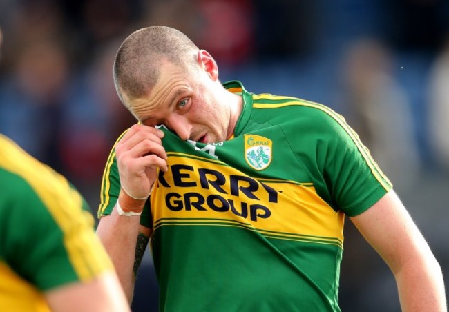 A dejected Kieran Donaghy