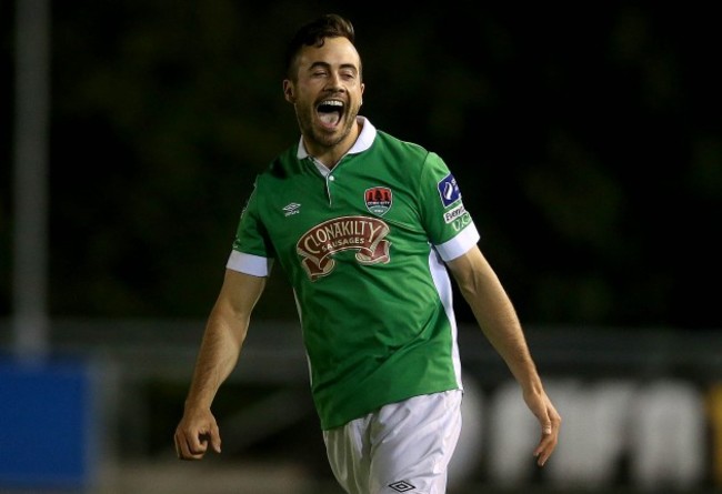 Ross Gaynor celebrates scoring