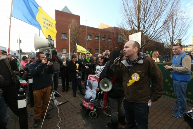 water protest. Pictured Anti Austerity