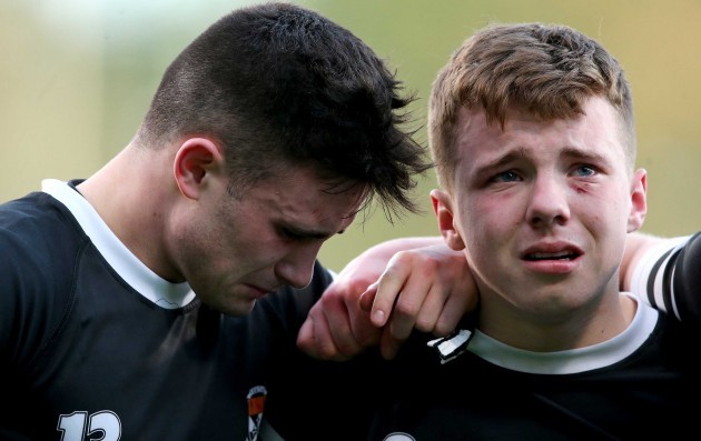 Jake Howlett and Colm Doyle dejected