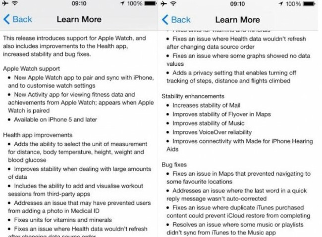 iOS 8.2 Update