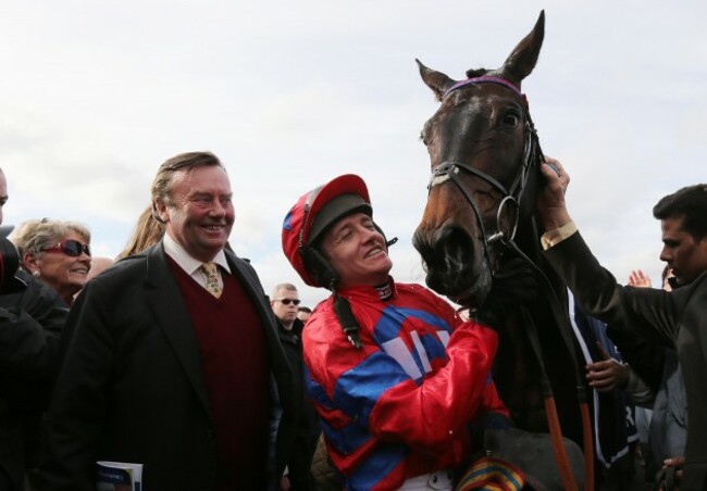 Winning jockey Barry Geraghty with Sprinter Sacre