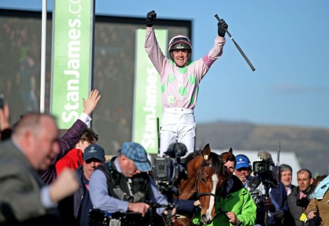 Ruby Walsh on Faugheen celebrates winning