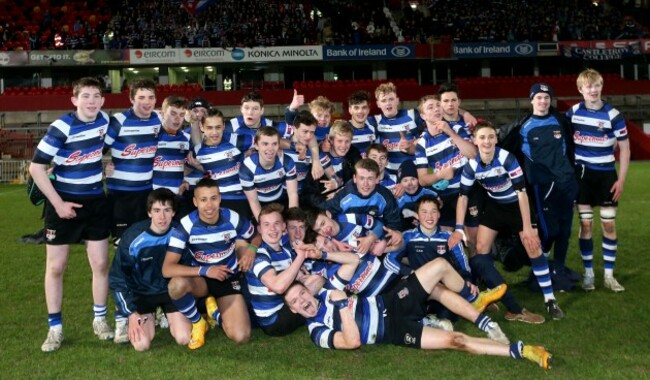 The Crescent College team celebrate