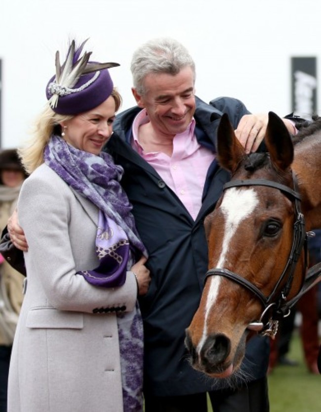 Michael O'Leary and his wife Anita with Don Poli