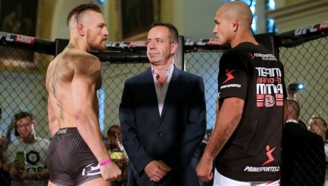 Conor McGregor and Diego Brandao