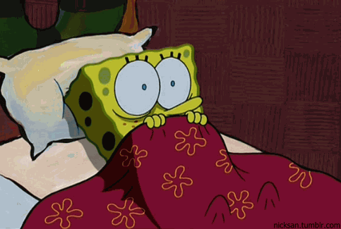 Spongebob-Is-Terrified-Under-His-Bed-Covers