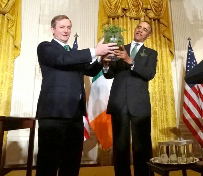 Enda Kenny in Washington 2013