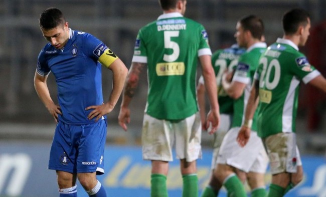 Shane Duggan dejected at the final whistle