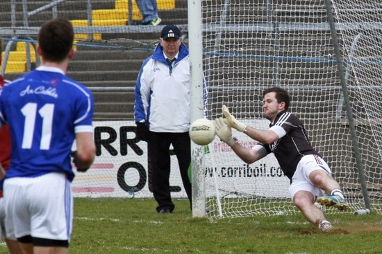 Manus Breathnacht saves a penalty