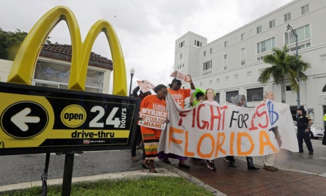 Fast Food Protests Miami