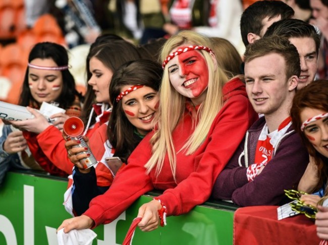 Fans at today's MacRory Cup Final