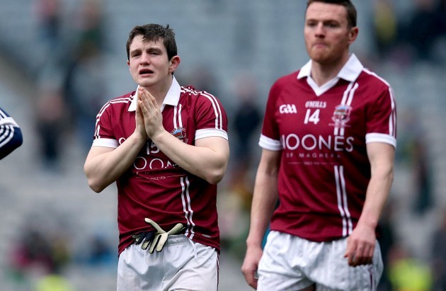 A dejected Cormac O'Doherty after the game