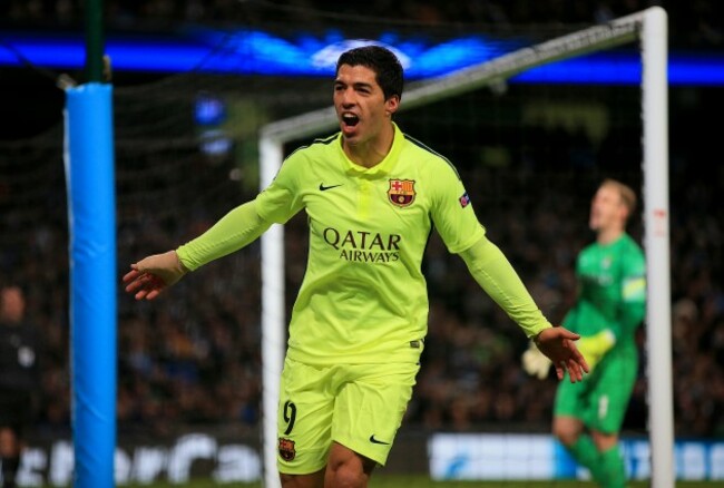 Soccer - UEFA Champions League - Round of 16 - First Leg - Manchester City v Barcelona - Etihad Stadium