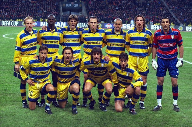 Soccer - UEFA Cup - Final - Parma v Olympique Marseille - Moscow.