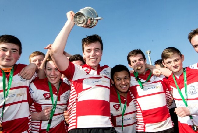 James Brandon celebrates with the trophy