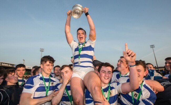 Simon Keller celebrates with the trophy