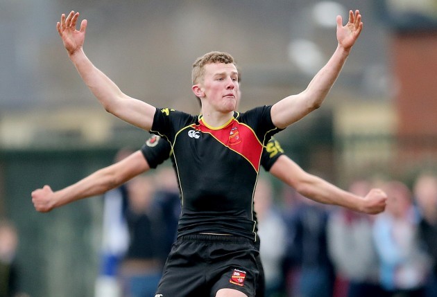 Ardscoil Ris' Stephen Fitzgerald celebrates at the final whistle