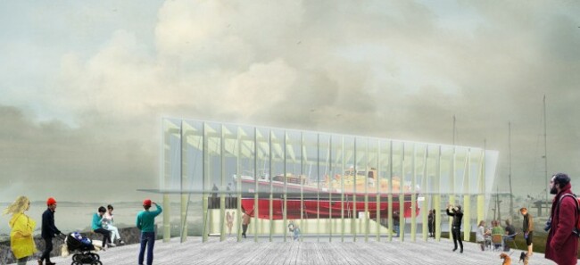 Artist's impression of the proposed temporary shelter