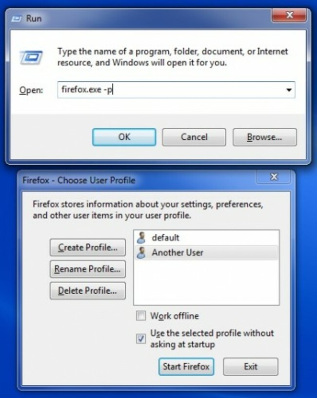 Firefox profiles