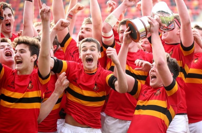 Eoin Monahan lifts the trophy