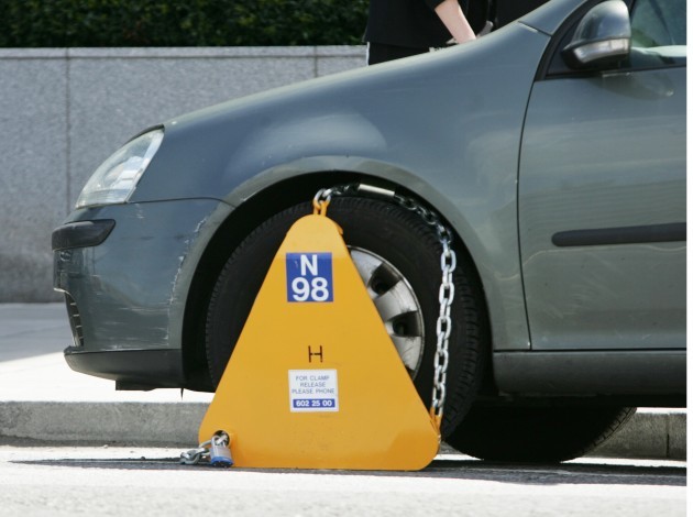 Cars Clamped