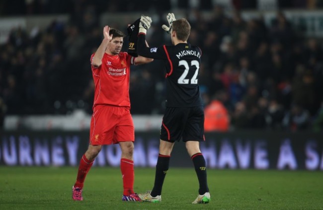 Soccer - Barclays Premier League - Swansea City v Liverpool - Liberty Stadium