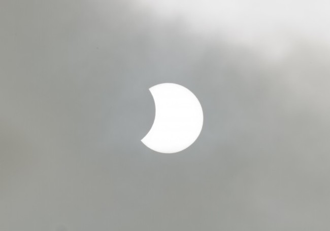 Solar Eclipse Over Dublin On March 20th 2015. Photograph by Paul