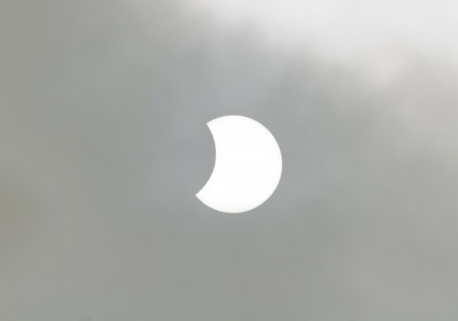 Solar Eclipse Over Dublin On March 20th 2015. Photograph by Paul