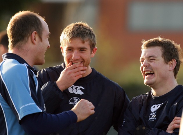 Denis Hickie, Luke Fitzgerald and Brian O'Driscoll