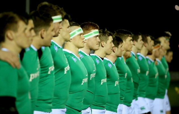 The Ireland team line up