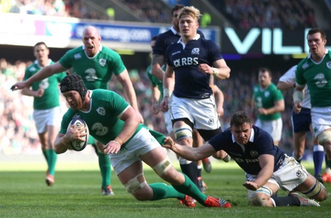 Sean O'Brien scores their second try