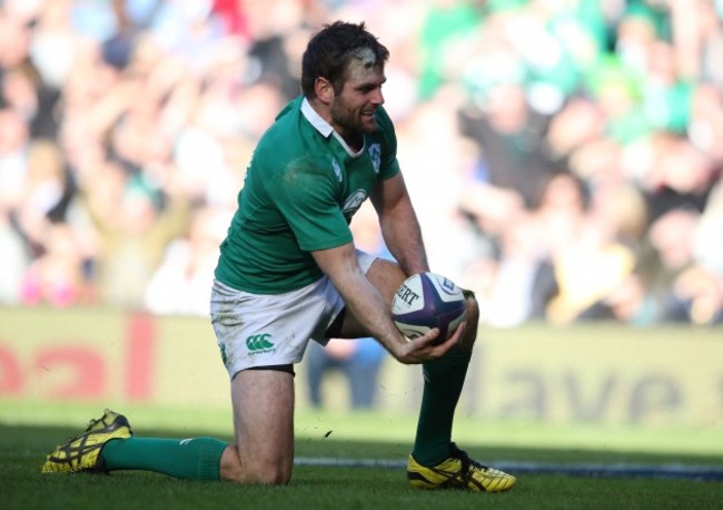 Jared Payne celebrates his try